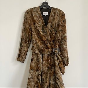 Nanushka Silky Wrap Maxi Dress